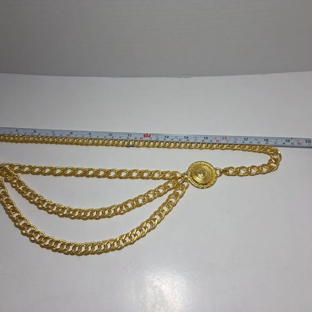 Gold Multi-Chain Decorative Belt